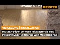 Boden verlegen mit meisterklicksystem masterclic plus  installing flooring with masterclic plus