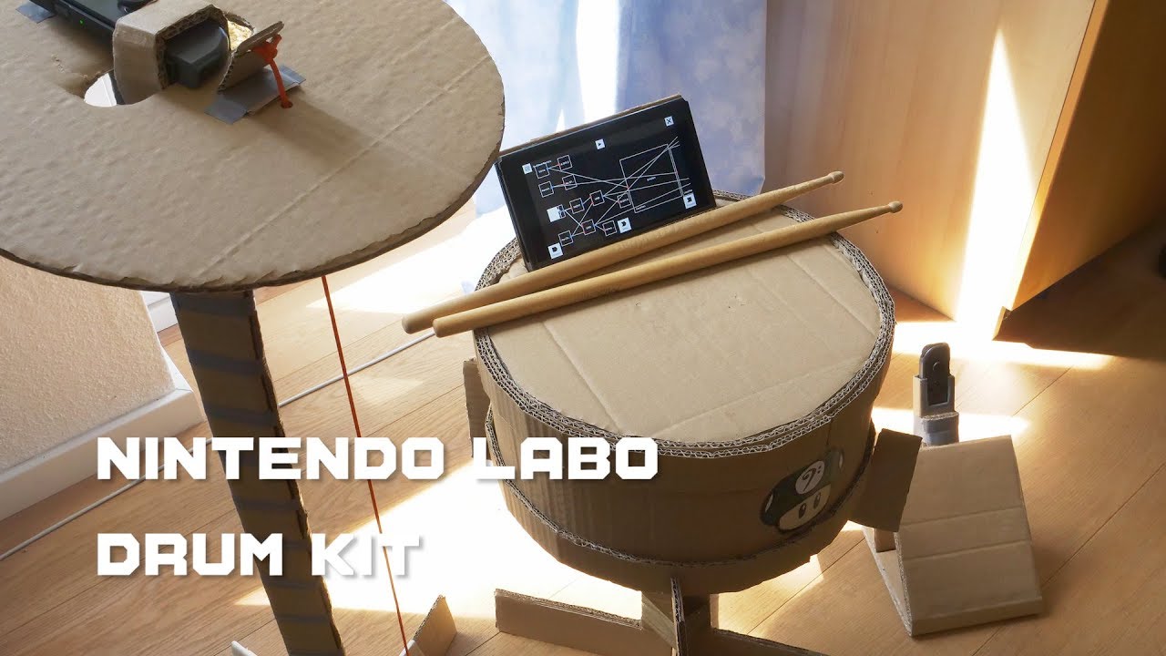 Selfmade Nintendo Labo Drum Kit YouTube