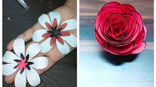 3 in 1 ways to make paper flowers easy way| step by step | #diy #craft #trending #viral