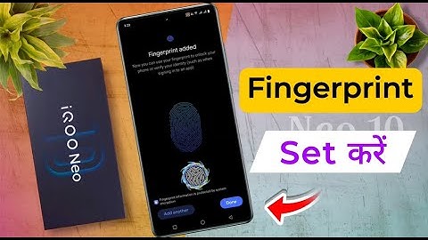 iQOO Neo 10 Display Fingerprint Lock Settings, iqoo neo 10 me In-Display Fingerprint Kaise Lagaye