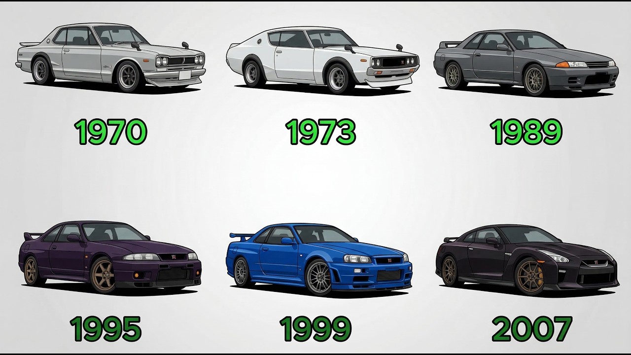 Every Nissan Skyline Generation Explained (1969–2024) - YouTube