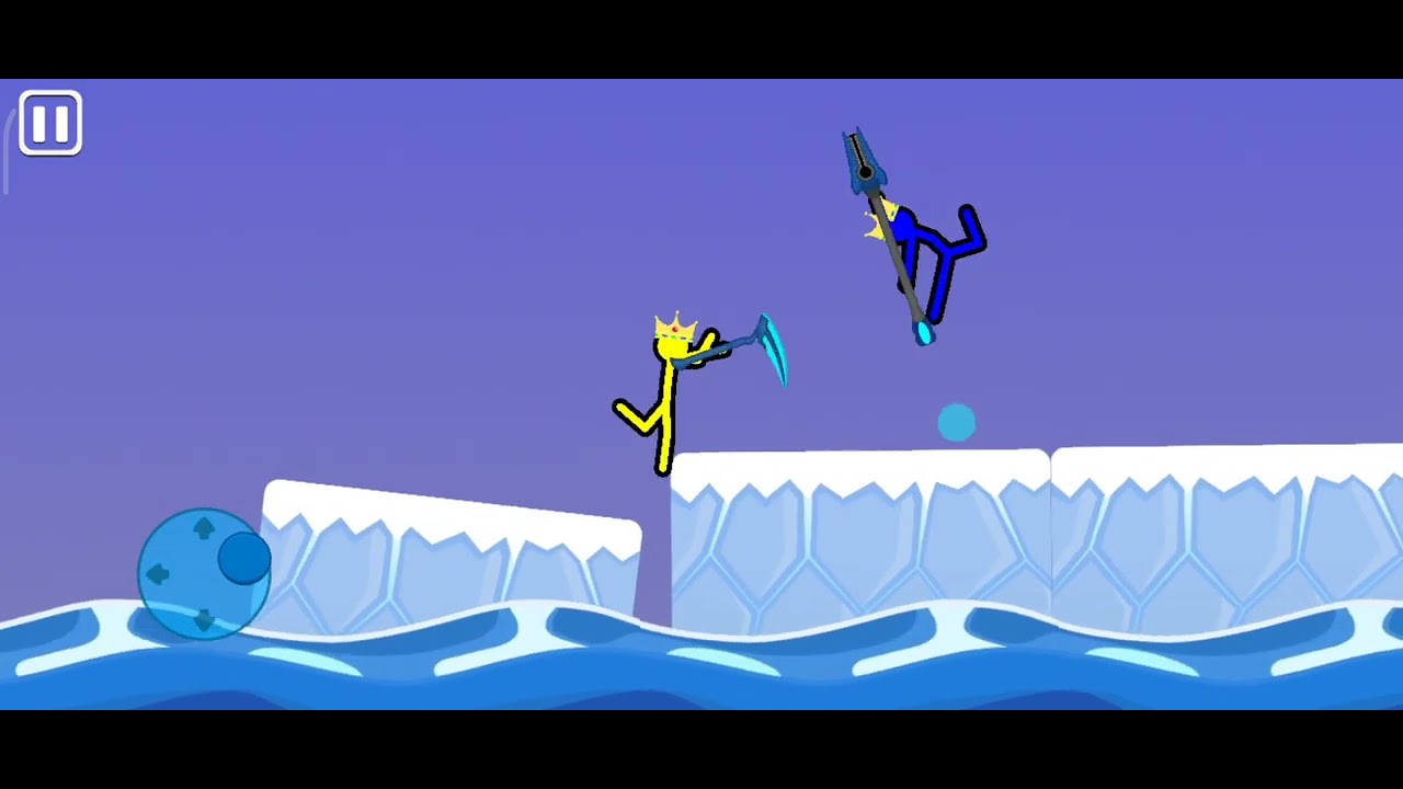 Playing stickman party but ignore the adds