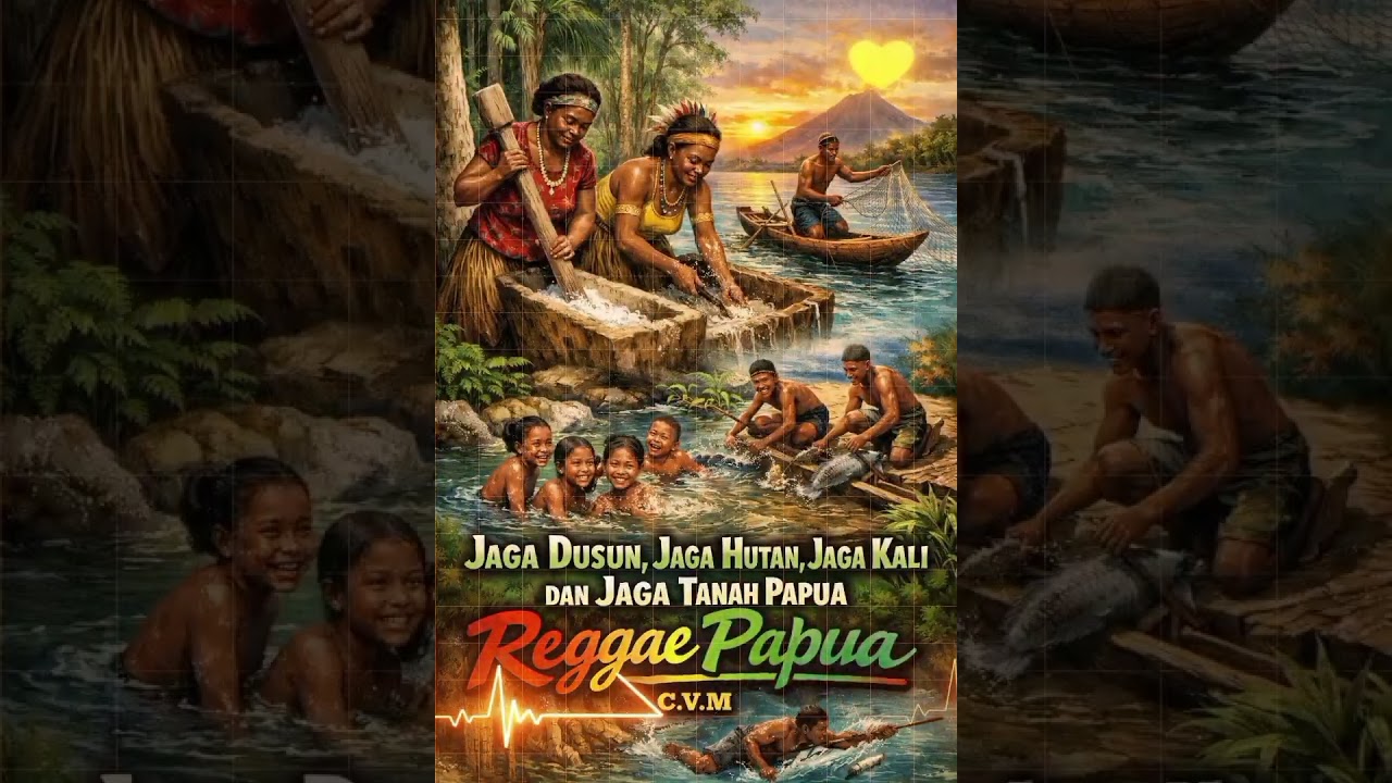 JAGA DUSUN, JAGA HUTAN DAN JAGA TANAH PAPUA. (REGGAE PAPUA. C.V.M)