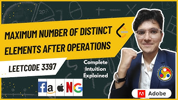 Maximum Number of Distinct Elements | LeetCode 3397 | Complete Intuition Explained