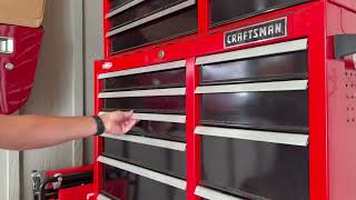 Drawers are Smooth as SILK! CRAFTSMAN 41 Rolling Tool Chest, 10 Drawer Steel Tool Cabinet