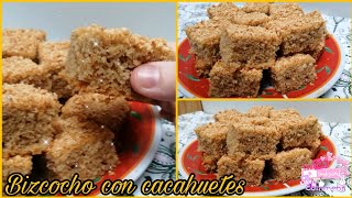 si tienes cacahuetes prepara este delicioso bizcocho|FÁCIL Y DELICIOSO|dulceysalado🌟