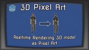 Godot 4 - 3D Pixel Art - Render Model As 3D PIxelArt | 3D Pixel Art Renderer