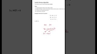 Euclid's Division Algorithm