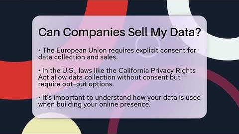 Can Companies Sell My Data? - Everyday-Networking