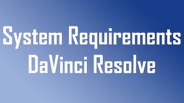 SYSTEM REQUIREMENTS - DaVinci Resolve 16 - Video Editing - Hindi
