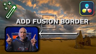 EASY FUSION | How to Create BORDER in DaVinci Resolve 18 Fusion