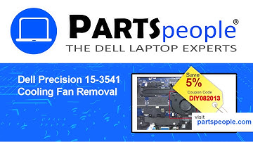 Dell Precision 15-3541 (P80F003) Cooling Fan How-To Video Tutorial