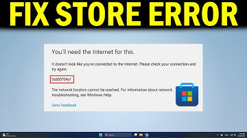 How To Fix Microsoft Store Error Code 0x800704cf , you ll need internet for this - Quick Fix