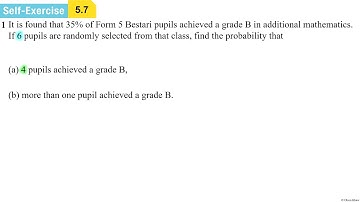 Self-Exercise 5.7 - AddMath Form 5 Chapter 5