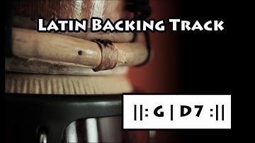 Latin Backing Track in G Major - Salsa Montuno Tumbao Percussion