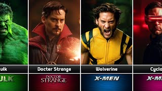 Tobey Maguire as Different Marvel Characters