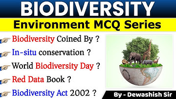 Biodiversity | Environment MCQ | Expected Environment Questions | Environment GK | Dewashish Sir
