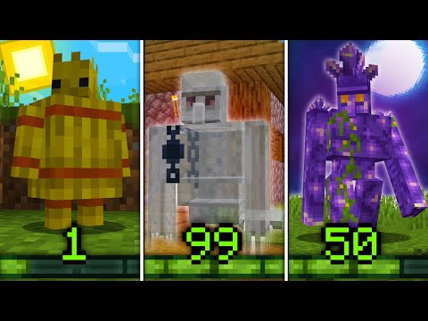 ماين كرافت مستويات التحول الى القلوم الشبح Ghost Golem 