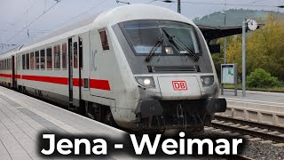 InterCity Steuerwagen & Baureihe 101 | 4K Führerstandsmitfahrt: Jena - Weimar | InterCity 2152 (MDV)