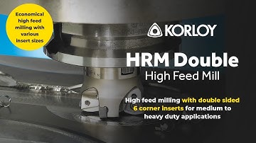 Korloy HRM Double Mill High Feed Indexable Milling System - Cutwel TV