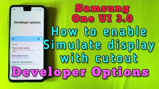 how to show fake cutout notch for Samsung Android 11 One UI 3.0 | Developer Options screenshot 4