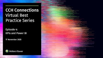 Webinar: CCH Connections Virtual Best Practice - Data management