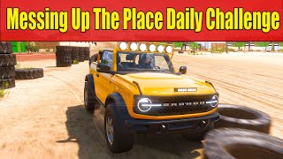 Forza Horizon 5 Messing Up The Place Daily Challenge Earn a Great Wreckage skill in Playground Games