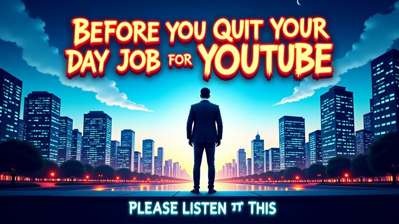 BEFORE YOU QUIT YOUR DAY JOB FOR YOUTUBE… PLEASE LISTEN TO THIS! - YouTube