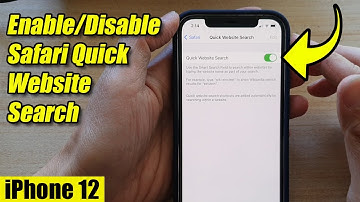iPhone 12: How to Enable/Disable Safari Quick Website Search