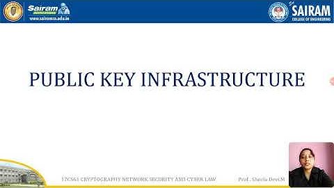 Lecture video_17CS61_Module 3_PKI_Sheela devi