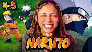 OMG KAKASHI IS HERE! NARUTO REACTION EP 4-5