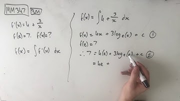 MM347 Maths Methods Fortify Study Guide - "Finding a function from its derivative"
