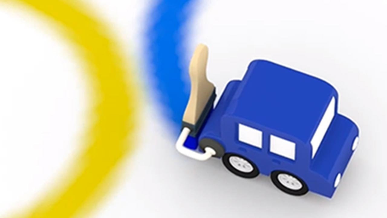 Lehrreicher Zeichentrickfilm Die 4 Kleinen Autos Farben Und Geomtrische Formen Youtube