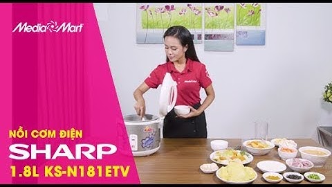 Nồi cơm điện Sharp 1.8L KS-N181ETV - Thiết kế dạng vòm giữ ấm hiệu quả