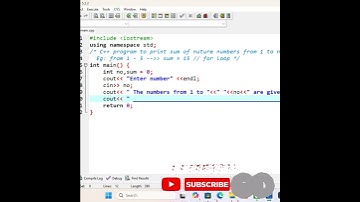 C++ Program To Print Sum Of Natural Numbers from 1 To N| C++ For Beginner|  @gevizzol2020  |GOO