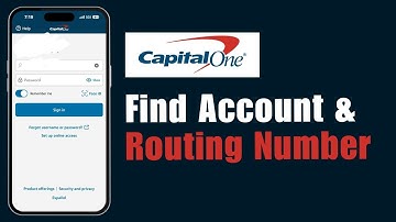 How To Find Capital One Account Number And Routing Number 2024