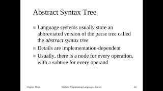 CSCI 305 - Lecture 08: Syntax and Semantics II