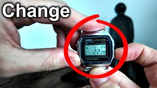 How To Change Time, Date and Day on Casio Watch (Step By Step)