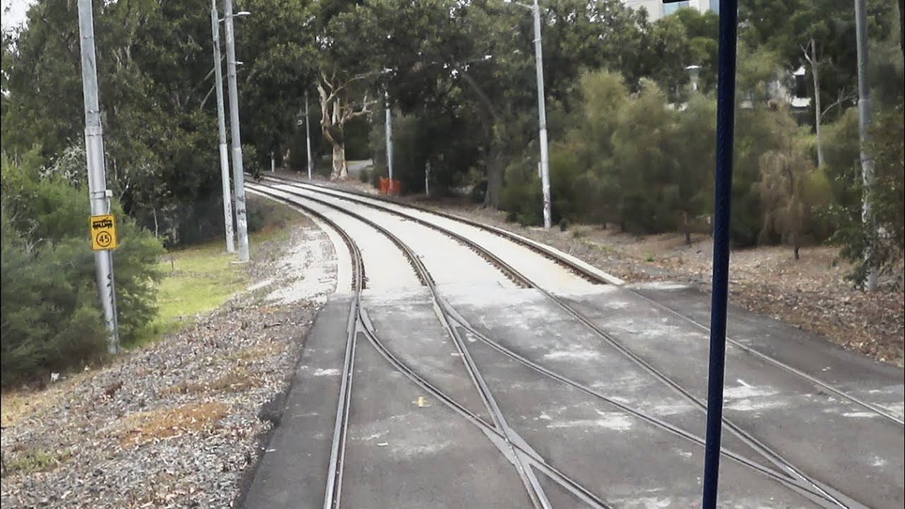 Driver's View Tram 58   New Track Royal Park Melbourne