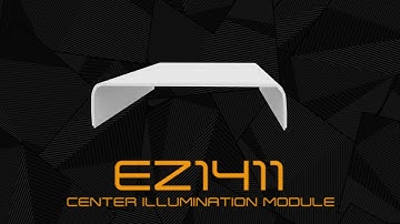 Axios LED Lightbar from ECCO - EZ1411 Centre sign Installation, available from Dun Bri Group