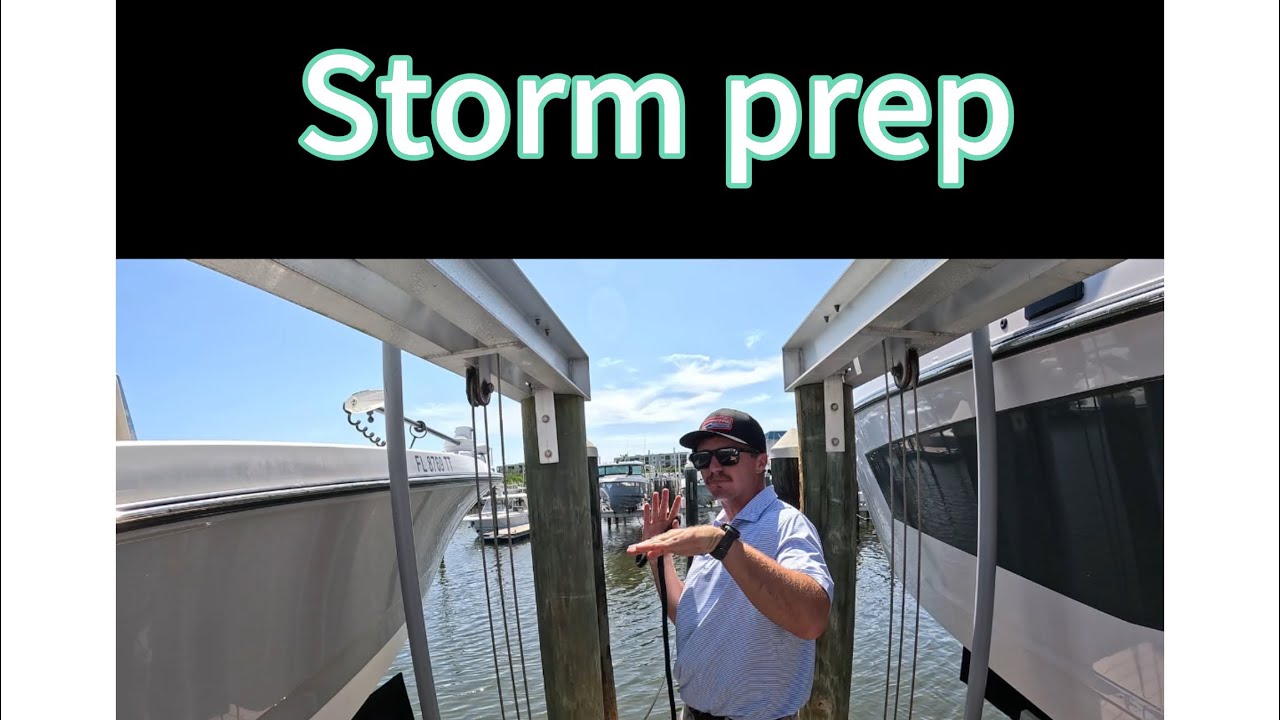 Prepping your boat lift for a Hurricane 