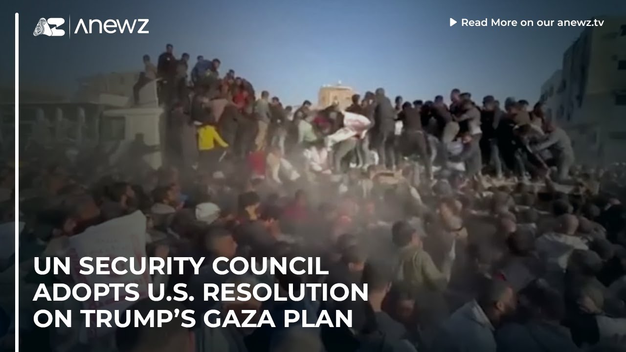 UN Security Council adopts U.S. resolution on Trump’s Gaza plan - YouTube
