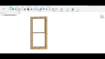 Fusion 360 Parametric box sash window model #fusion360 #joinery #3d #woodworking
