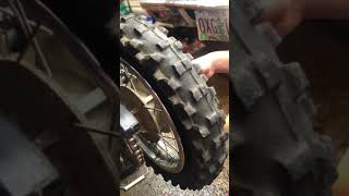 FLAT TIRE KIDS REPAIR Motorcycle Tire Yamaha ttr50 5 and 12 years old
