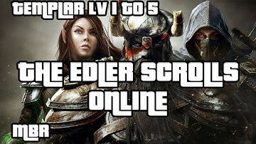The Elder Scrolls Online Beta Test PC - Templar lv 1 to 5 Playthrough - HD
