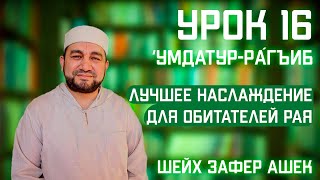 16 Урок. Умдатур-Ра‌гиб. Значение второго свидетельства Ислама. Лучшее наслаждение обитателей Рая.