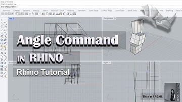Rhino Tutorial/ Angle Command by @TitleeMehzabeen