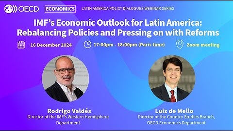 OECD Latin America Policy Dialogues Webinar - 14th Edition with Rodrigo Valdés