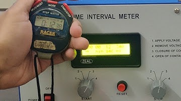 Stop Watch Calibration Using Zeal Make Time Interval Meter