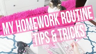 My Homework Routine: Tips & Tricks ♡